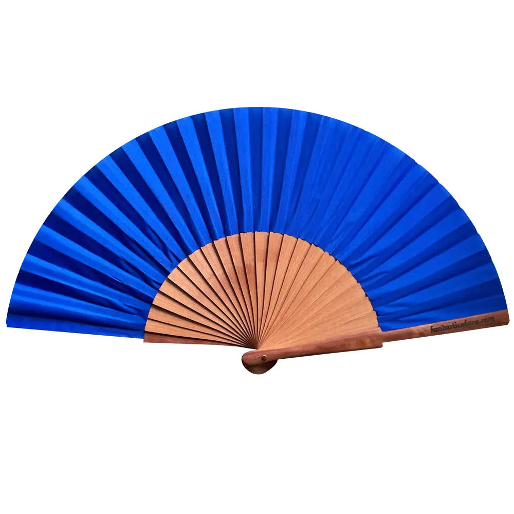 Plain Dark Wood Handle fan - click to see all 7 colours Fantastico Fans