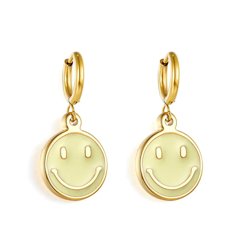 Smiley Lemon Charm Earrings Au La La