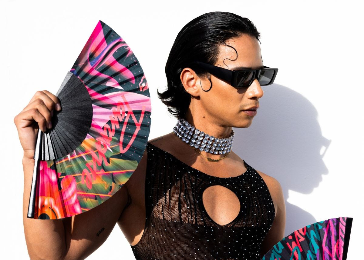 B2B branded fan (custom printed fan) from Fantastico Fans.