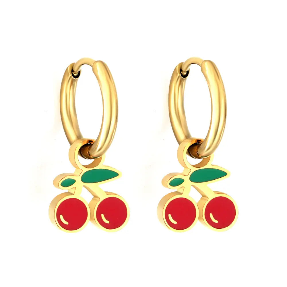 Cherry Huggie Earring Au La La