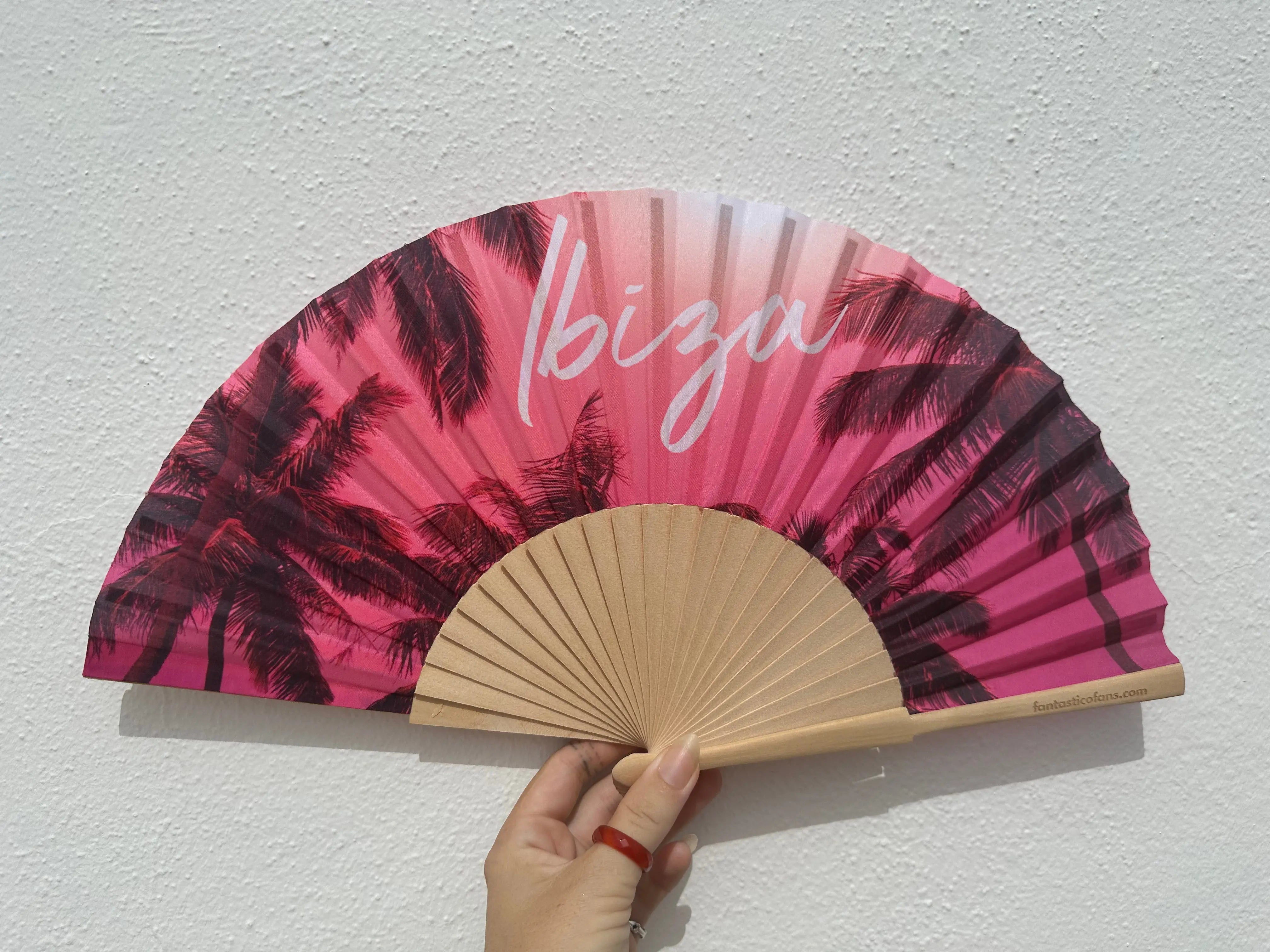 Ibiza Palm Pink Fan LinkChn
