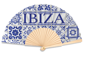 Ibiza Tile Print 23cm fan