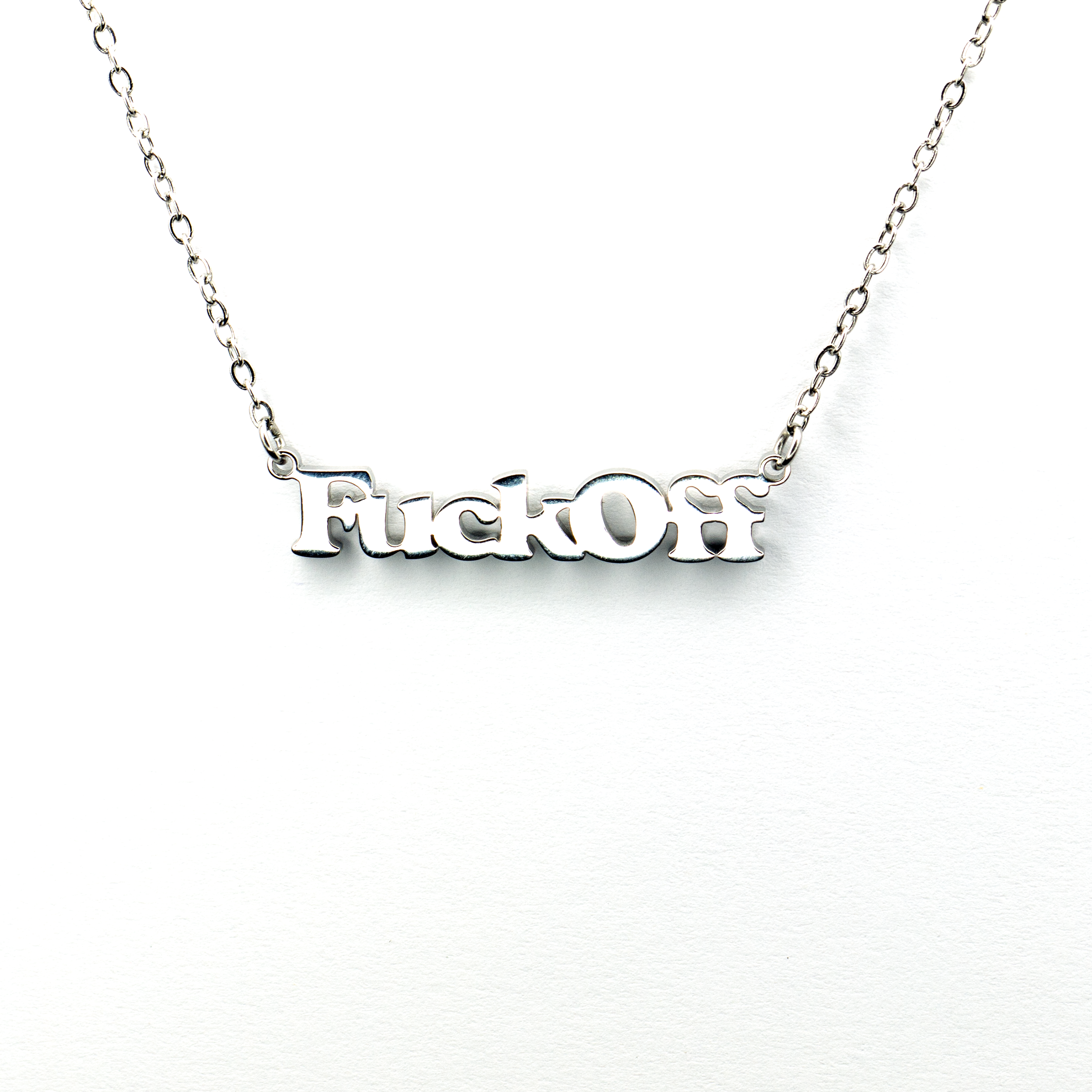 AuLaLa Cheeky Words Necklaces - FuckOff