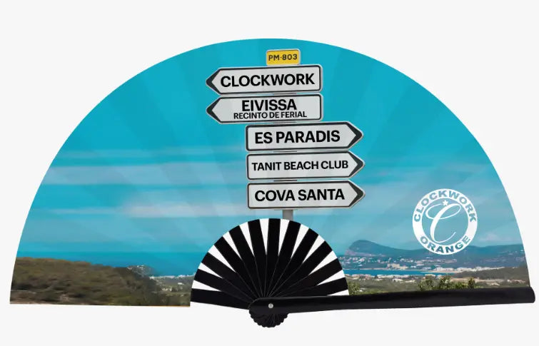 Clockwork Orange XL Ibiza signpost Fan Fantastico Fans