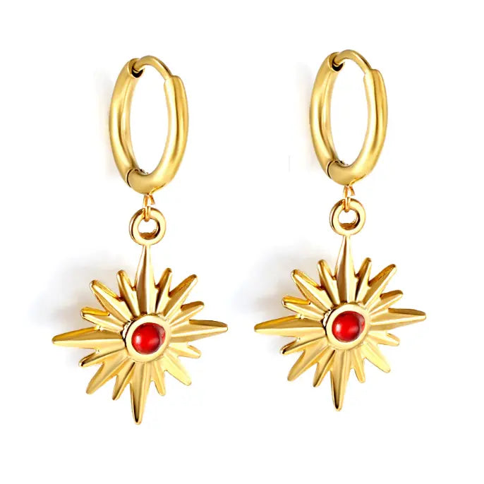 Sunburst Charm Earrings Au La La