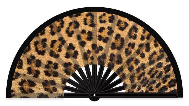 Leopard print XL Fan