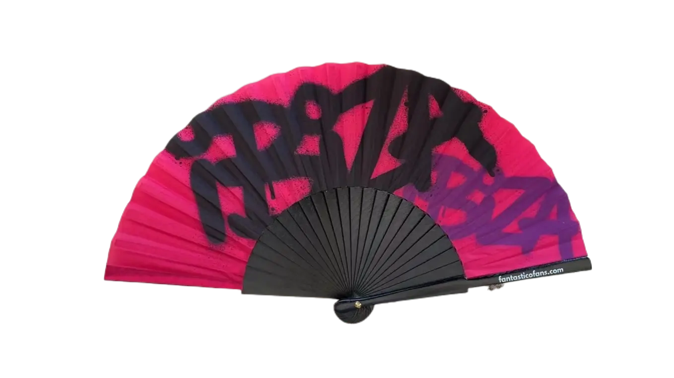 Ibiza Graffiti Pink Fan