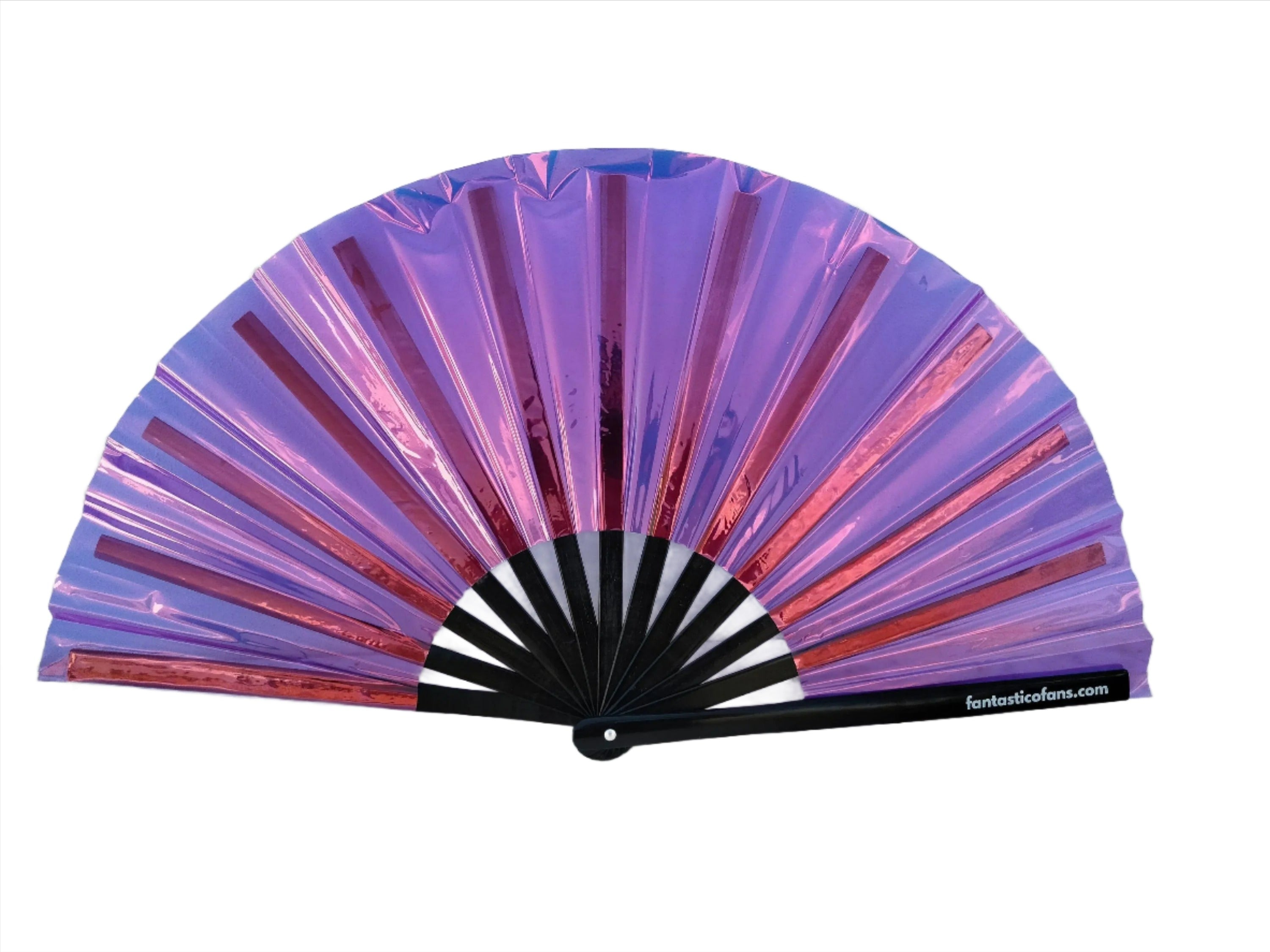 Holographic shimmer XL Fan - Purple metallic Fantastico Fans